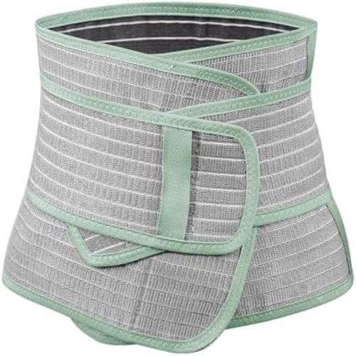 haakaa Postpartum Belly Band, Support Back & Abdomen, Help Natural Delivery & C Section Recovery,Natural Latex,One Size