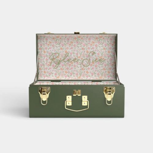Mini Trunk - Green - Spring In St. Louis / Embroidery