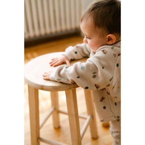 Organic Cotton Waffle Long Sleeve Tee, Camping - Dear Hayden | Maisonette