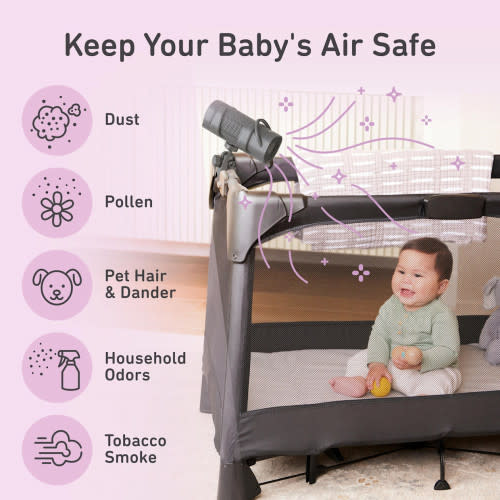 Pure Enrichment PureBaby On-the-Go Air Purifier - Black