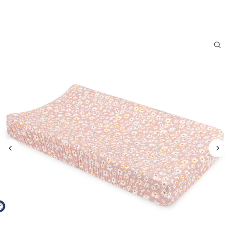 Daisy Quilted Changing Pad Cover in GOTS Certified Organic Muslin Cott – Project Nursery