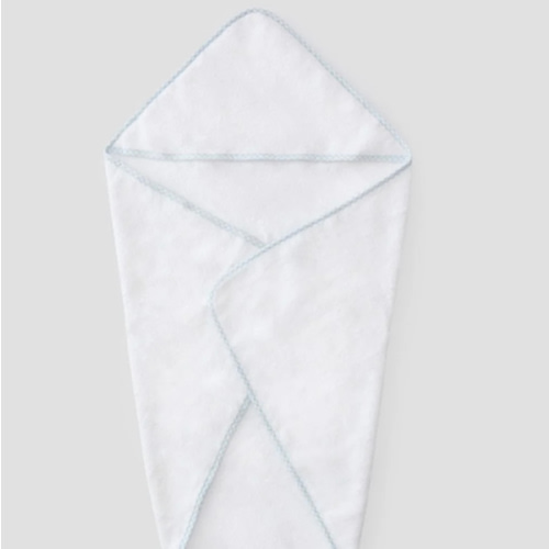 Baby Hooded Towel | Weezie Towels- Blue Gingham