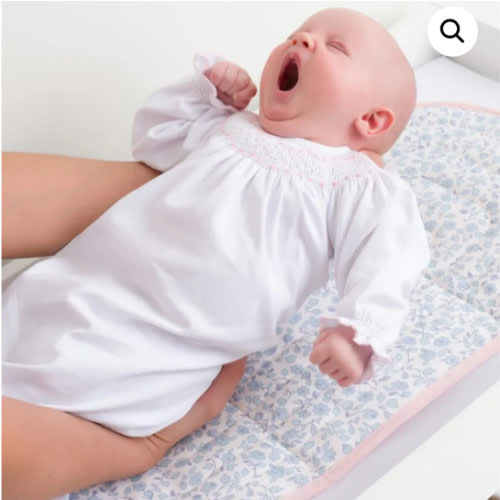 The Beaufort Bonnet x Pluie Wipeable Changing Pad in Greenbriar Garden