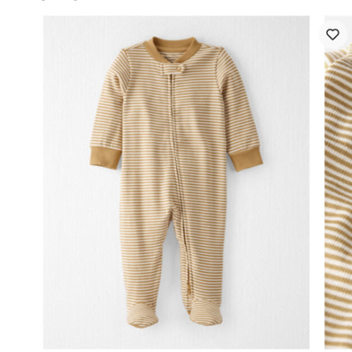 Carters baby organic cotton sleep & play pajamas