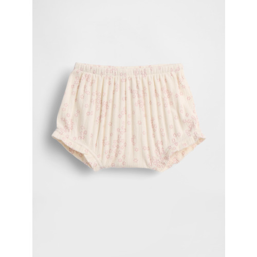 Baby First Favorites Pointelle Rib Floral Bloomers | Gap