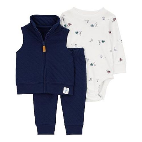 Baby Boy Carter's 3-Piece Quilted Little Vest Set