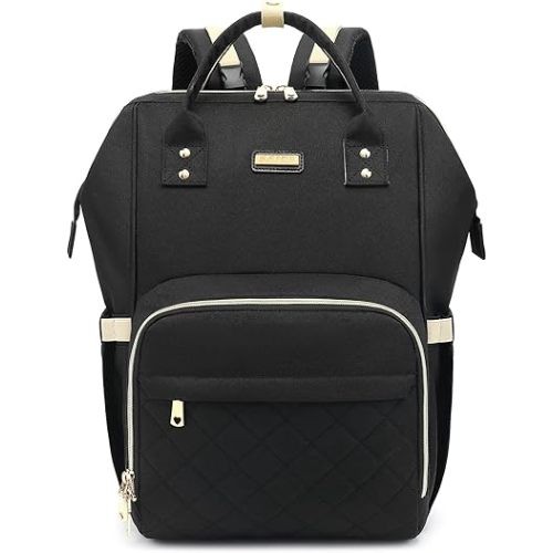 Diaper Bag Backpack for Baby Girls Boys,Moms, Dads, Baby Nappy Changing Bag with Insulated Pockets,Multi-functional Waterproof Backpack with Stroller straps-Black