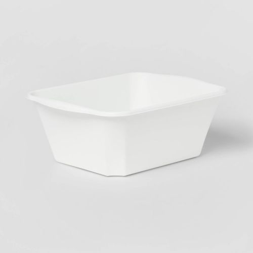 12qt Dishpan White - Brightroom™: Plastic Wash Basin, Kitchen Sink Dish Tub, Dishwasher-safe, 12qt Capacity