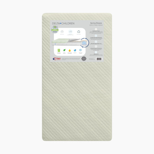Delta Children Spring Breeze Mattress - Sage/White