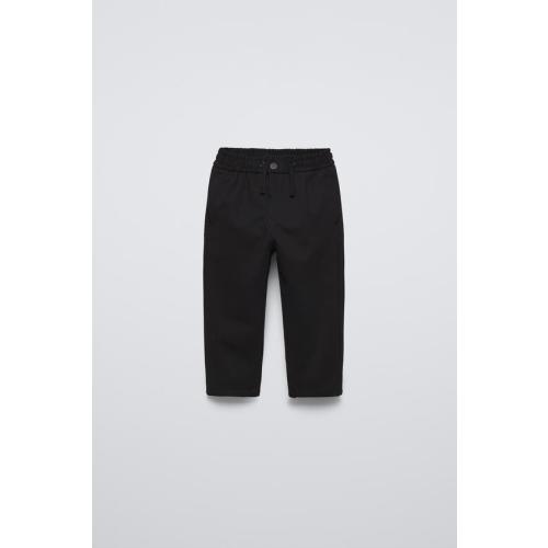 STRAIGHT FIT STRETCH PANTS