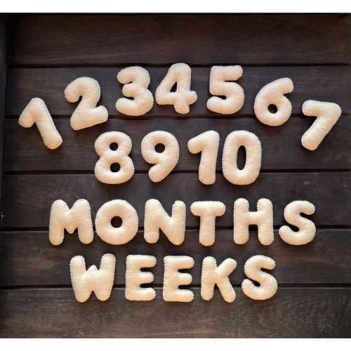 Baby Milestones Gift Set for Expecting Mom - Baby Girl or Boy Milestone - Baby Milestones Set - Baby Photo Numbers - Baby Shower Gift