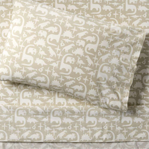 Stay Cool Dino 100% Organic Cotton Kids Twin Sheet Set