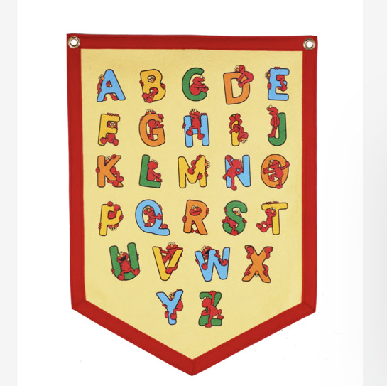 Elmo Alphabet Camp Flag | Sesame Street x Oxford Pennant