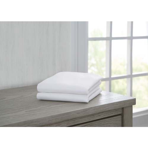 Fitted Bassinet Sheet Set, 2-Pack – Compatible with the Following Simmons Kids Bassinet: 25501