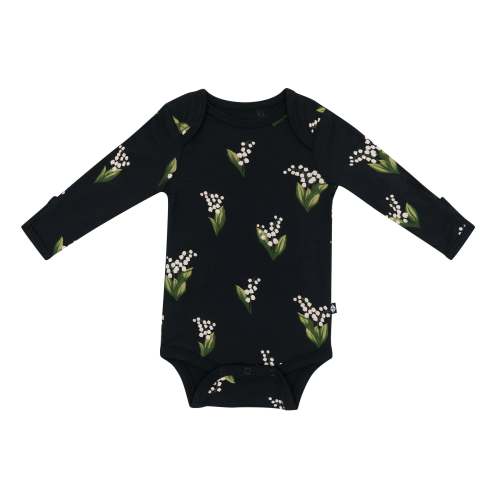 Long Sleeve Bodysuit in Midnight Lily