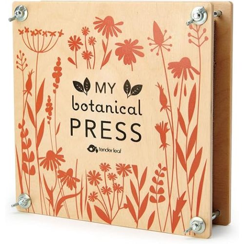Tender Leaf Toys - My Botanical Press - 8.3 x 8.3 Inch 10 Layers Flower Press, DIY Dried and Preserved Flowers and Leaves, Plants Art & Crafts kit - Age 3+