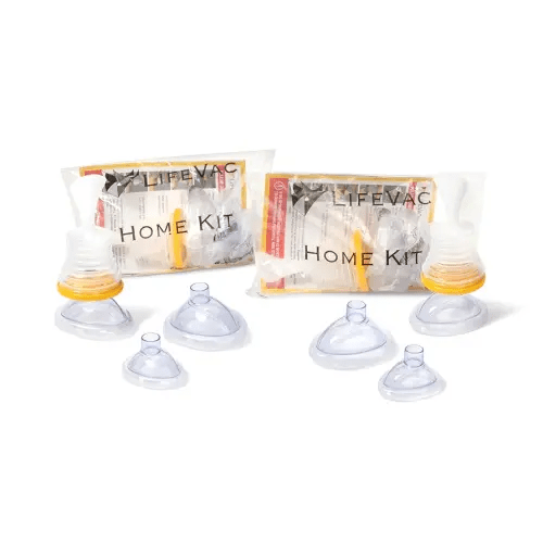 LifeVac Home Kit 2 Pack - Portable Suction Rescue Device, First Aid Kit for Kids and Adults, Portable Airway Suction Device for Children and Adults