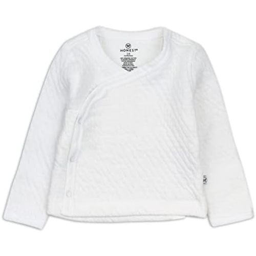 HonestBaby Baby Side-Snap Matelasse Mini Quilted Cozy 100% Organic Cotton Top