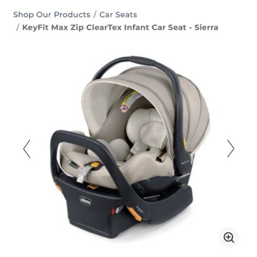 KeyFit Max Zip ClearTex Infant Car Seat | Chicco
