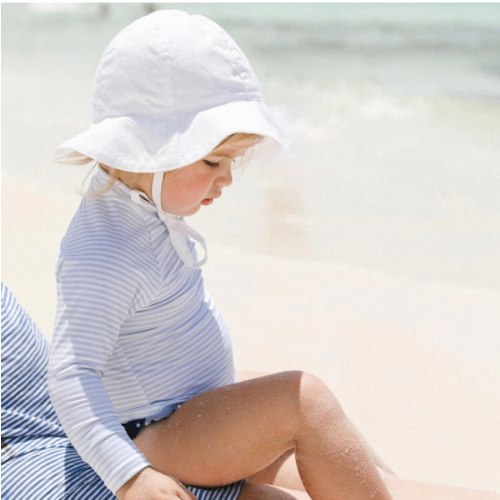 baby white sun hat | minnow swim