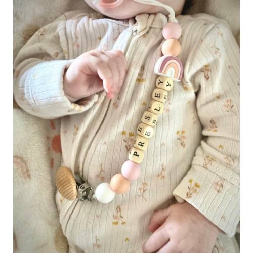 Best Seller Rainbow Pacifier Clip Boho Newborn Preemie - Etsy