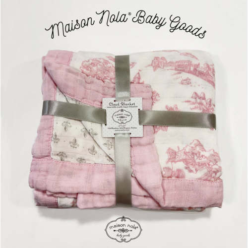 Maison Nola Storyland Cloud Blanket | Toile Pink