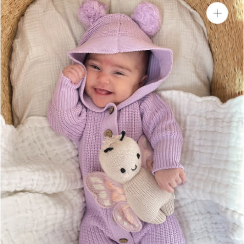 Little B's Classic Hoodie Jumpsuit - Violet