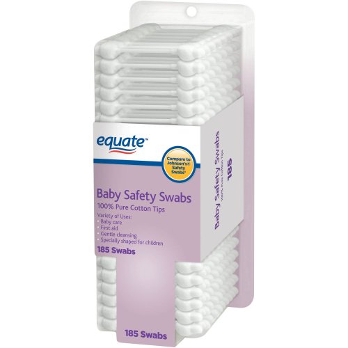 Equate Baby Safety Swabs, 185 Count, 2 Pack