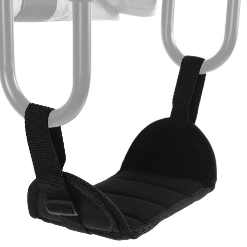 Universal Fit Baby Footrest Compatible with Most Fast Table Chair, Adjustable Footrest for Baby Clip-On Table Chair, Toddler Footrests for Babies Hook-On Fast Tables Chairs - Black