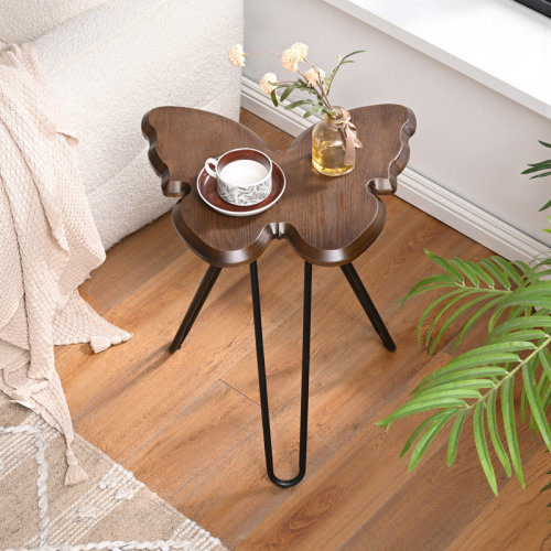 August Grove® Butterfly-Shaped End Table & Reviews | Wayfair