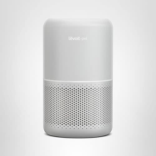 LEVOIT Air Purifier for Pets, Home, Large Rooms, and Bedrooms, HEPA Sleep Mode, AHAM VERIFIDE, Efficient Filter for Pet Dander, Odors, Captures Smoke, Dust, Mold, Pollen, Pet Lock, Core P350-P, Grey