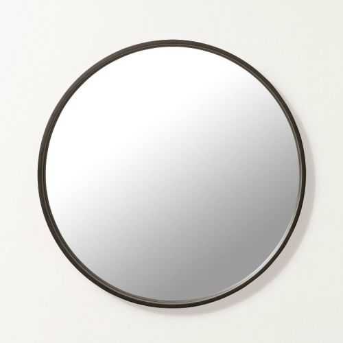 30" Round Wood Framed Wall Mirror Natural - Hearth & Hand™ With Magnolia: Bathroom, Circular, No Assembly Required