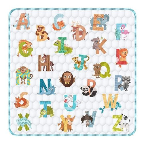 Baby Play Mat for Floor,Premium Foam Baby Play Mat 50" X 50",Thick One-Piece Crawling, Odorless Floor Mat,Non-Slip Cushioned Baby Playmat for Infants,Babies,Toddlers.Foldable and Washable Baby Plaype - A-Animal - Baby mat 50" X 50"