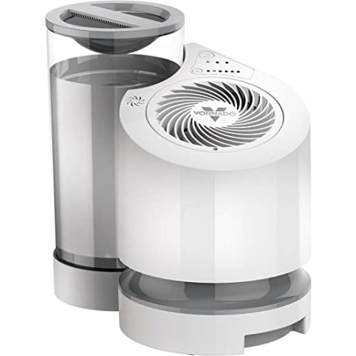 Vornado EV100 Evaporative Whole Room Humidifier with SimpleTank, 1 Gallon Capacity, White