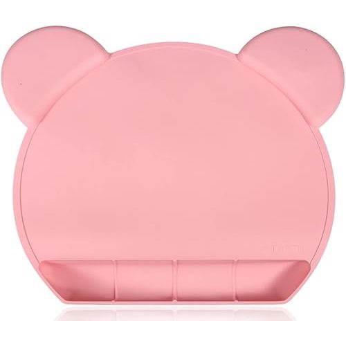 Food Catching Placemat Suction - Kids Placemats Non Slip with Strong Suction Food Catching Baby Placemat Toddlers Tiny Diner Non Slip Washable Baby Restaurant Mat