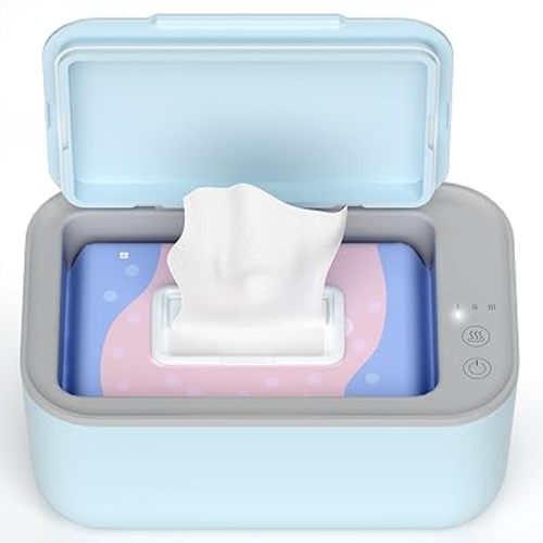 Baby Wipe Warmer and Babies Wet Wipes Dispenser, Diaper Wipe Warmers with 3-Step Temperature Control and Large Capacity, Baby Wipes Warmer