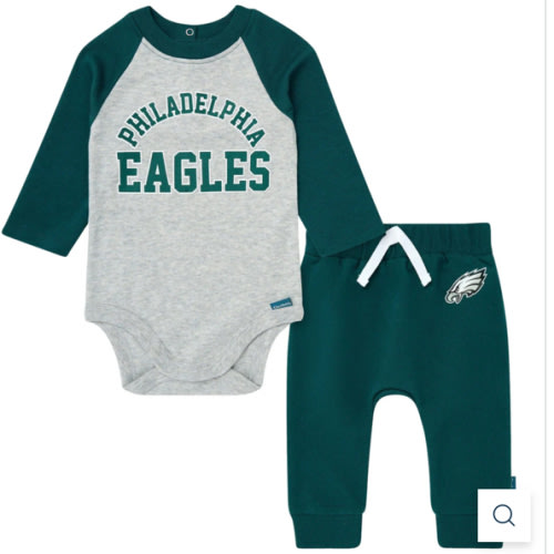 2-Piece Baby Neutral Philidelphia Eagles Bodysuit and Jogger Set – Gerber Childrenswear