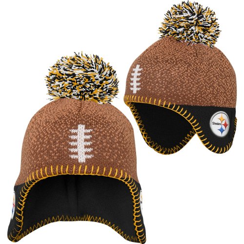 Outerstuff Infants' Steelers Football Head Knit Hat