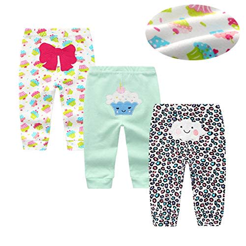 Kiddiezoom Baby Warmer Pants Lovely Boys Girls Solid Pant Trousers Leggings 0-24Month