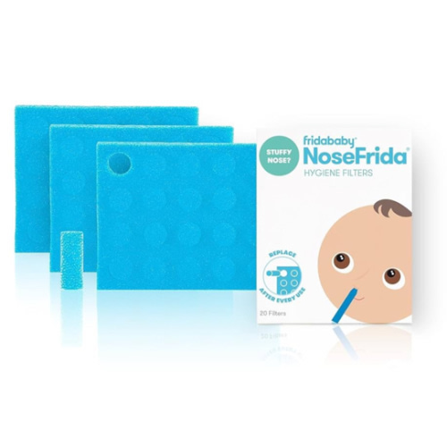 Frida Baby Nasal Aspirator Original 60 NoseFrida Filter Refills, Replacement Filters, Hygiene Filters for NoseFrida The Snotsucker, BPA Free, Latex Free