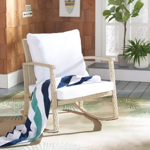SAFAVIEH Daire Outdoor Rocking Chair - 26" W x 31" D x 32" H
