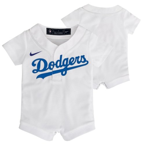 Los Angeles Dodgers Nike Replica Home Romper Jersey - Newborn