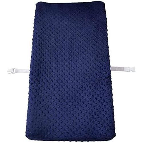 Baby Plush Dot Changing Pad Covers, Diaper Changing Table Pad Sheet Covers for Newborns Infants Baby Boys Girls (Estate Blue)
