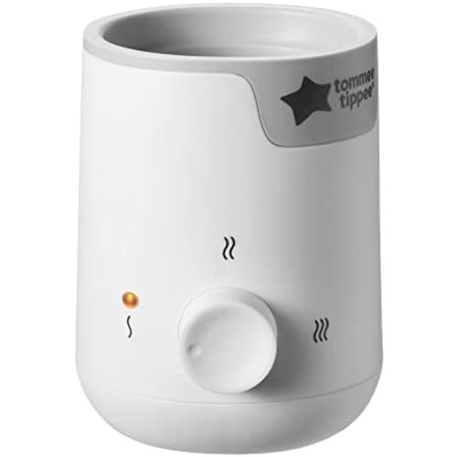 Tommee Tippee Easi-Warm Electric Bottle and Food Pouch Warmer, Warms Baby Feeds to Body Temperature in Minutes, Automatic Timer, One-Dial Operation, White