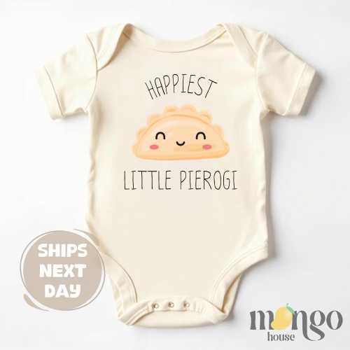 Happiest Little Pierogi Onesies® Brand Adorable Kids Shirt Polish Food Cute Baby Outfit Pierogi Baby Bodysuit Funny Baby Outfit Foodie Tee