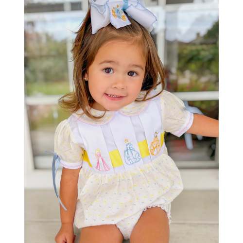 PRE ORDER Girls Princess Embroidery Bubble 24 months