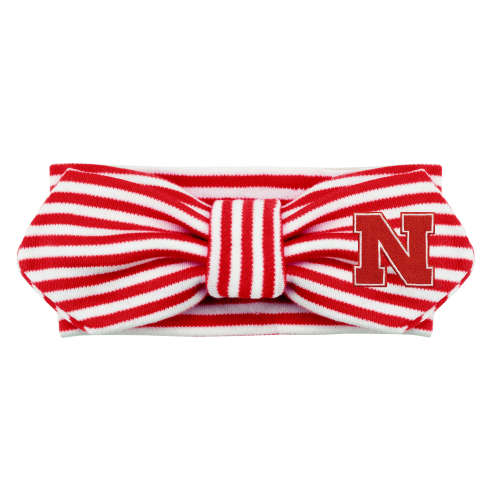 Nebraska Huskers Striped Hair Knot | College Baby