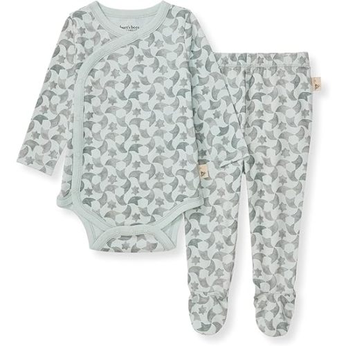 Burt's Bees Baby Unisex Bodysuit and Pant Set, 100% Organic Cotton