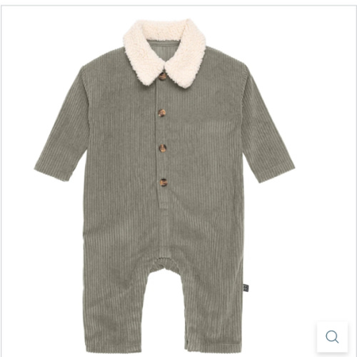 Baby Boys Dark Green Sherpa Collar Corduroy Romper – Gerber Childrenswear