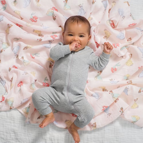 Disney Princess Cotton Easy Swaddle 0-3M | aden + anais